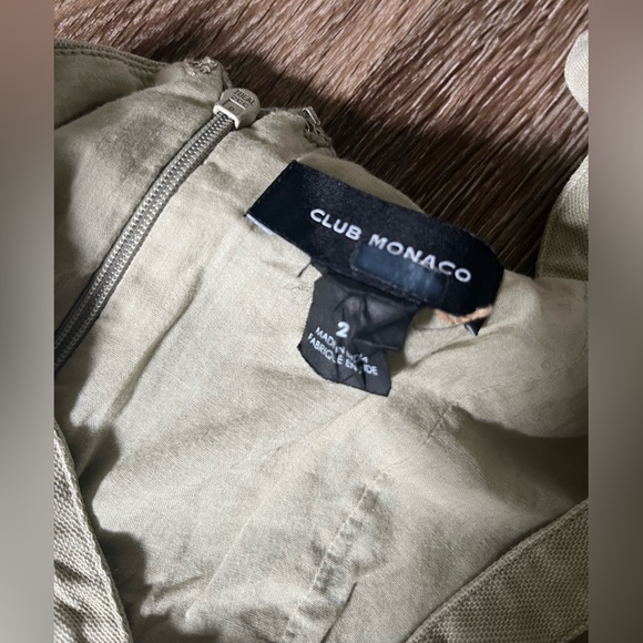 Club Monaco size 2 green wide leg jumpsuit - Picture 11 of 12